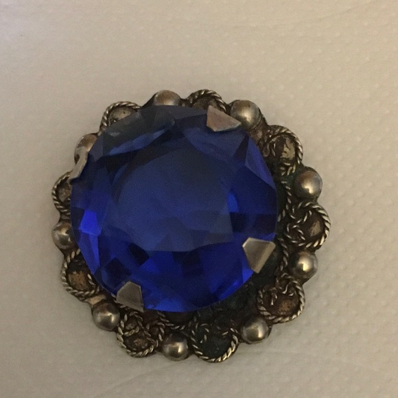 SOLD. Antique Sterling Silver Brooch - Picture 1 of 9